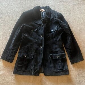 Eska Black Corduroy Cotton Jacket